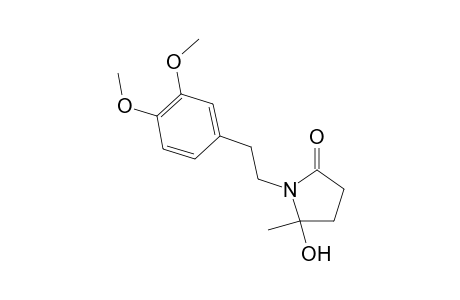 N-[2-(3,4-dimethoxyphenyl)ethyl]-4-hydroxy-4-methyl-.gamma.-lactam