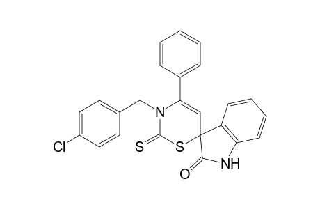 3'-(4-Chlorobenzyl)-2',3'-dihydro-4'-phenyl-2'-thioxo-spiro[indole-3,6'-[1,3]thiazin]-2(1H)-one