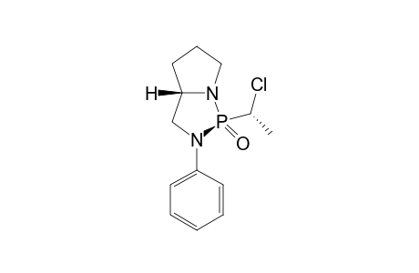 (1S,3aS)-1-((R)-1-Chloro-ethyl)-2-phenyl-hexahydro-pyrrolo[1,2-c][1,3,2]diazaphopsphole 1-oxide