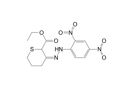 2H-Thiopyran-2-carboxylic acid, 3-[(2,4-dinitrophenyl)hydrazono]tetrahydro-, ethyl ester