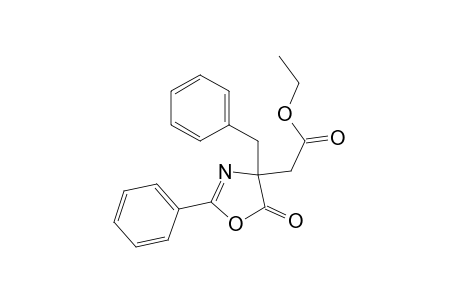 Ethyl 4-benzyl-4,5-dihydro-5-oxo-2-phenyloxazole-4-acetate