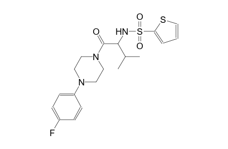 N-(1-{[4-(4-fluorophenyl)-1-piperazinyl]carbonyl}-2-methylpropyl)-2-thiophenesulfonamide