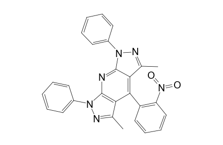 3,5-DIMETHYL-4-(2-NITROPHENYL)-1,7-DIPHENYL-1H,7H-BISPYRAZOLO-[3,4-B:4',3'-E]-PYRIDINE