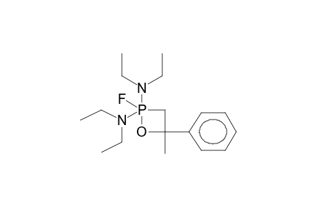 2,2-BIS(DIETHYLAMINO)-2-FLUORO-4-METHYL-4-PHENYL-1,2LAMBDA5-OXAPHOSPHETANE