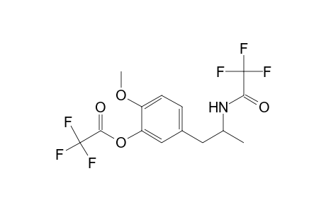 Acetic acid, trifluoro-, 2-methoxy-5-[2-[(trifluoroacetyl)amino]propyl]phenyl ester, (.+-.)-