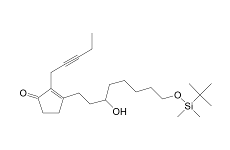 2-Cyclopenten-1-one, 3-[8-[[(1,1-dimethylethyl)dimethylsilyl]oxy]-3-hydroxyoctyl]-2-(2-pentynyl)-