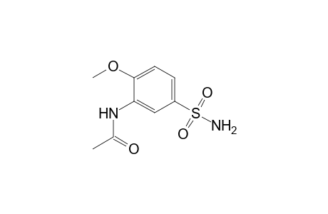 Acetamide, N-[5-(aminosulfonyl)-2-methoxyphenyl]-