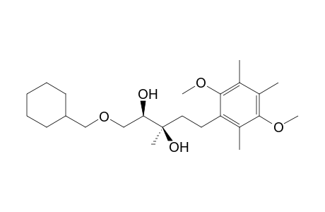 (2R,3R)-1-Cyclohexylmethyloxy-5-(2',5'-dimethoxy-3',4',6'-trimethylphenyl)-3-methylpentane-2,3-diol