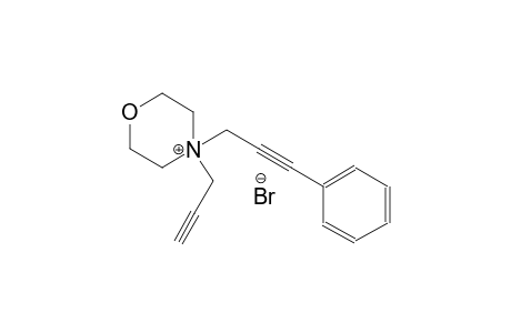 4-(3-phenyl-2-propynyl)-4-(2-propynyl)morpholin-4-ium bromide