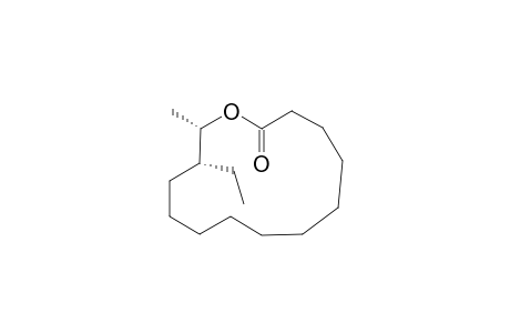 (13R,14S)-13-ethyl-14-methyl-1-oxacyclotetradecan-2-one
