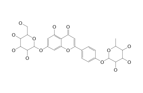 APIGENIN_7-O-BETA-GLUCOPYRANOSYL-4'-O-ALPHA-RHAMNOPYRANOSIDE