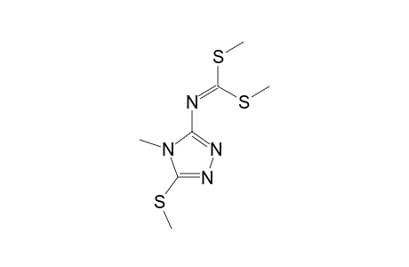 DIMETHYL-(3-METHYLTHIO-4-METHYL-4H-1,2,4-TRIAZOL-5-YL)-IMINODITHIOCARBONATE