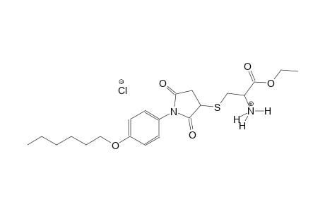 2-propanaminium, 1-ethoxy-3-[[1-[4-(hexyloxy)phenyl]-2,5-dioxo-3-pyrrolidinyl]thio]-1-oxo-, chloride