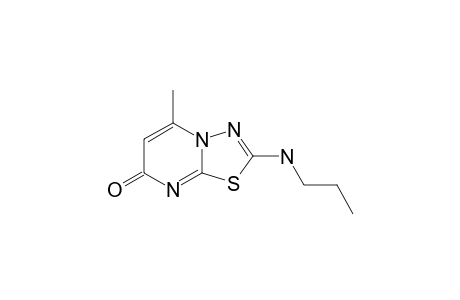 2-PROPYLAMINO-5-METHYL-7H-1,3,4-THIADIAZOLO-[3,2-A]-PYRIMIDIN-7-ONE