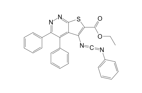 Ethyl 3,4-diphenyl-5-phenyliminomethyleneaminothieno[2,3-c]pyridazine-6-carboxylate