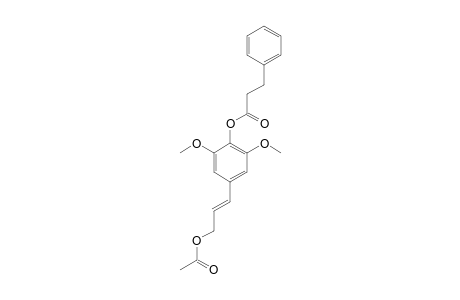 DICHROCEPHOL-D;(E)-3,5-DIMETHOXY-4-PHENYLPROPIONYLOXY-PHENYLPROPANOL-ACETATE