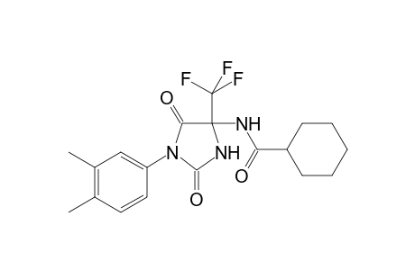 Cyclohexanecarboxylic acid, [1-(3,4-dimethylphenyl)-2,5-dioxo-4-trifluoromethylimidazolidin-4-yl]amide