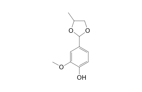 2-Methoxy-4-(4-methyl-1,3-dioxolan-2-yl)phenol