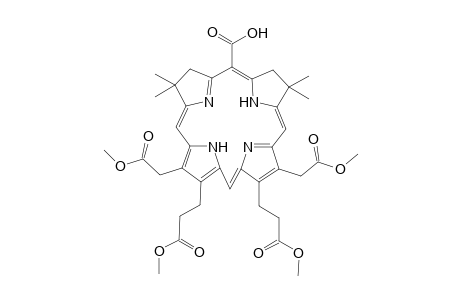 13,17-Bis(2-methoxycarbonylethyl)-12,18-bis(methoxycarbonylmethyl)-2,2,8,8-tetramethylisobacteriochlorin-5-carboxylic acid