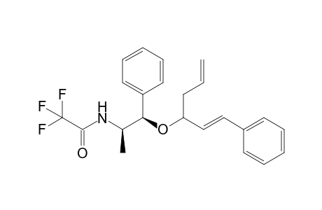 (4RS,1'R,2'R)-6-Phenyl-4-(2'-trifluoroacetylamido-1'-phenylpropyloxy)hexa-1,5-diene