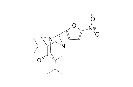 1,3-diazatricyclo[3.3.1.1~3,7~]decan-6-one, 5,7-bis(1-methylethyl)-2-(5-nitro-2-furanyl)-