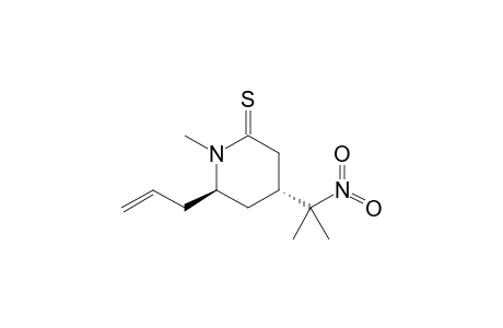 trans-6-Allyl-1-methyl-4-(1-methyl-1-nitroethyl)piperidine-2-thione