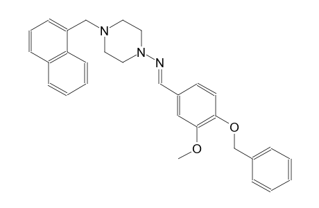 1-piperazinamine, N-[(E)-[3-methoxy-4-(phenylmethoxy)phenyl]methylidene]-4-(1-naphthalenylmethyl)-