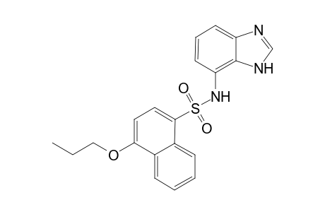 1-Naphthalenesulfonamide, N-(1H-1,3-benzimidazol-7-yl)-4-propoxy-