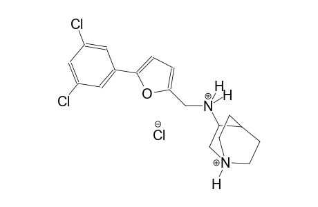 1-azoniabicyclo[2.2.2]octane, 3-[[[5-(3,5-dichlorophenyl)-2-furanyl]methyl]ammonio]-, chloride