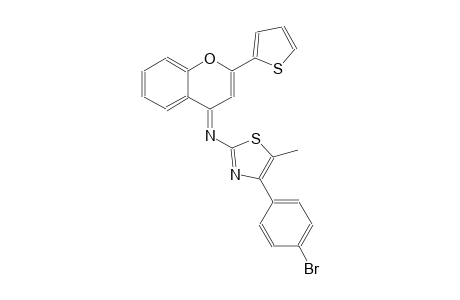 2-thiazolamine, 4-(4-bromophenyl)-5-methyl-N-[(4E)-2-(2-thienyl)-4H-1-benzopyran-4-ylidene]-