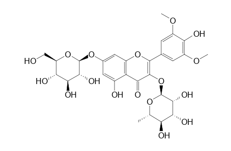 Syringetin 3-O-alpha-rhamnoside-7-O-beta-glucoside