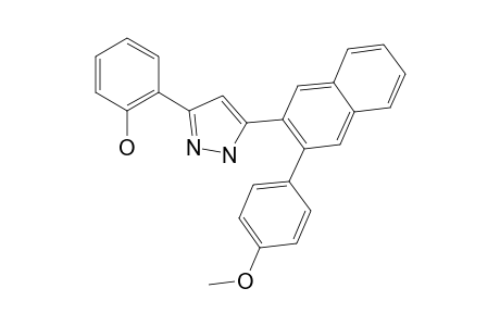 3-(2-Hydroxyphenyl)-1-phenyl-3-{2-[3-(4-methoxyphenyl)]naphthyl}pyrazole