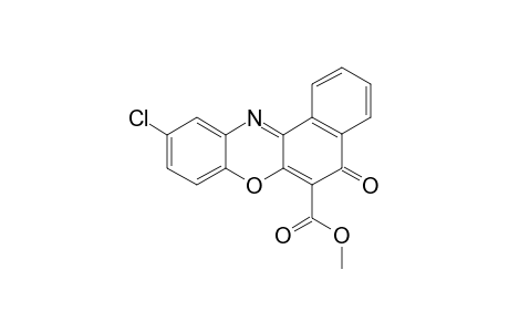 10-CHLORO-6-METHOXYCARBONYL-BENZO-[3,2-A]-(5H)-PHENOXAZIN-5-ONE