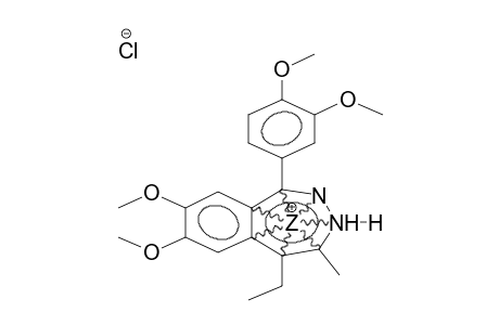 1-(3,4-DIMETHOXYPHENYL)-7,8-DIMETHOXY-5-ETHYL-4-METHYL-5H-2,3-BENZODIAZEPINE HYDROCHLORIDE