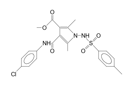 4-(4-Chloro-phenyl)carbamoyl-3-methoxycarbonyl-2,5-dimethyl-1-tosylamino-pyrrole