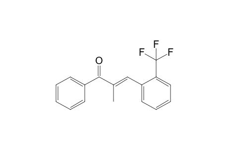 (E)-2-methyl-1-phenyl-3-[2-(trifluoromethyl)phenyl]-2-propen-1-one