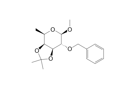 .beta.-D-Galactopyranoside, methyl 6-deoxy-3,4-O-(1-methylethylidene)-2-O-(phenylmethyl)-