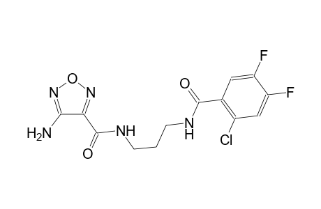1,2,5-oxadiazole-3-carboxamide, 4-amino-N-[3-[(2-chloro-4,5-difluorobenzoyl)amino]propyl]-