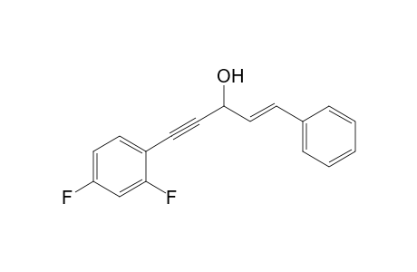 (E)-1-[2',4-Difluorophenyl]-3-hydroxy-5-phenyl-4-penten-1-yne