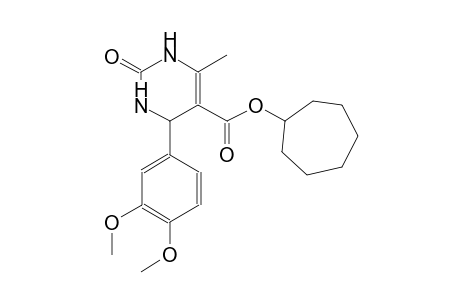5-pyrimidinecarboxylic acid, 4-(3,4-dimethoxyphenyl)-1,2,3,4-tetrahydro-6-methyl-2-oxo-, cycloheptyl ester