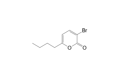 3-Bromo-6-butyl-2(2H)-pyranone