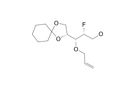(2-R,3-R)-3-(ALLYLOXY)-3-[(2-R)-1,4-DIOXASPIRO-[4.5]-DECANYL]-2-(R,S)-FLUOROPROPAN-1-OL