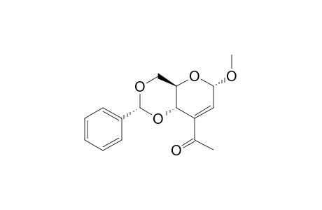 METHYL-3-ACETYL-4,6-O-BENZYLIDENE-2,3-DIDEOXY-ALPHA-D-ERYTHRO-HEX-2-ENOPYRANOSIDE