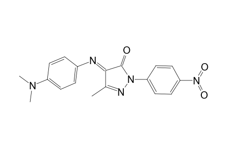 3H-Pyrazol-3-one, 4-[[4-(dimethylamino)phenyl]imino]-2,4-dihydro-5-methyl-2-(4-nitrophenyl)-