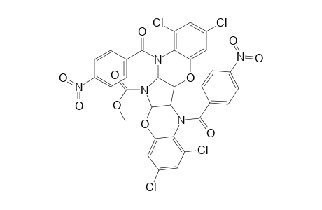 METHYL-1,3,8,10-TETRACHLORO-6A,12A,12B,13-TETRAHYDRO-7,13-BIS-(4-NITROBENZOYL)-7H-PYRROLO-[2,3-B:4,5-B]-BIS-[1,4]-BENZOXAZINE-6(5AH)-CARBOXYLATE
