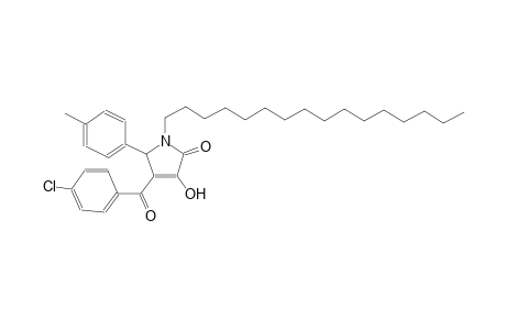 4-(4-chlorobenzoyl)-1-hexadecyl-3-hydroxy-5-(4-methylphenyl)-1,5-dihydro-2H-pyrrol-2-one