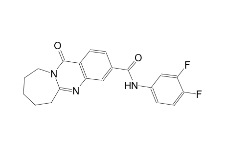 N-(3,4-difluorophenyl)-12-oxo-6,7,8,9,10,12-hexahydroazepino[2,1-b]quinazoline-3-carboxamide