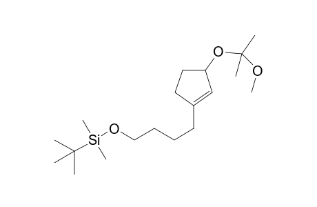 tert-Butyl-[4-[3-(1-methoxy-1-methyl-ethoxy)cyclopenten-1-yl]butoxy]-dimethyl-silane
