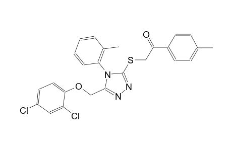 ethanone, 2-[[5-[(2,4-dichlorophenoxy)methyl]-4-(2-methylphenyl)-4H-1,2,4-triazol-3-yl]thio]-1-(4-methylphenyl)-