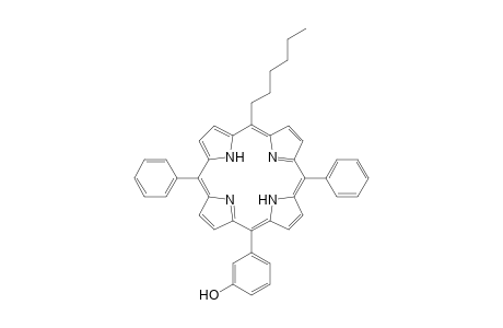 5-Hexyl-15-(3-hydroxyphenyl)-10,20-diphenylporphyrin